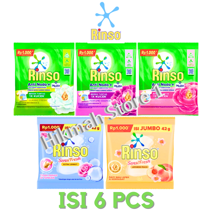 Jual Rinso Bubuk Renceng @6 pcs | Shopee Indonesia