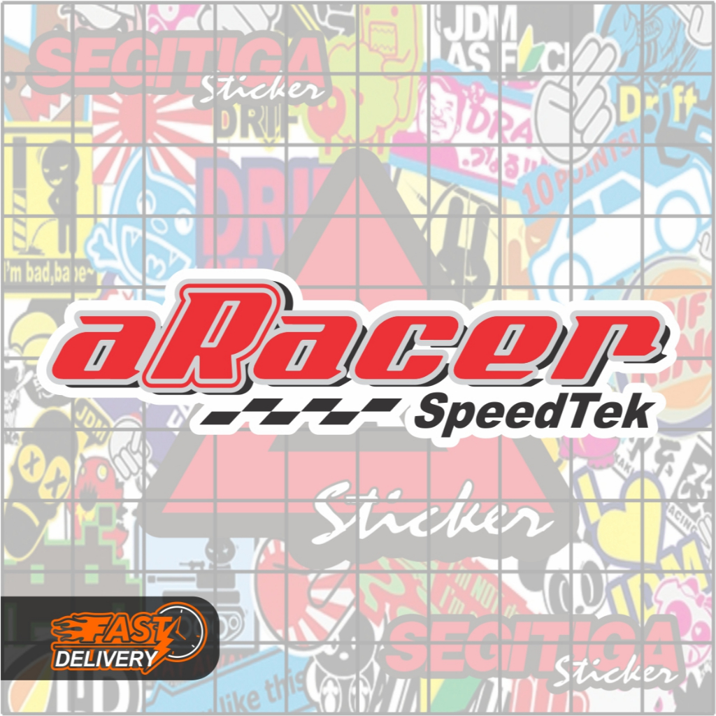 Jual Sticker Aracer Speedtek Ukuran 9 x 2.5 Cm | Shopee Indonesia
