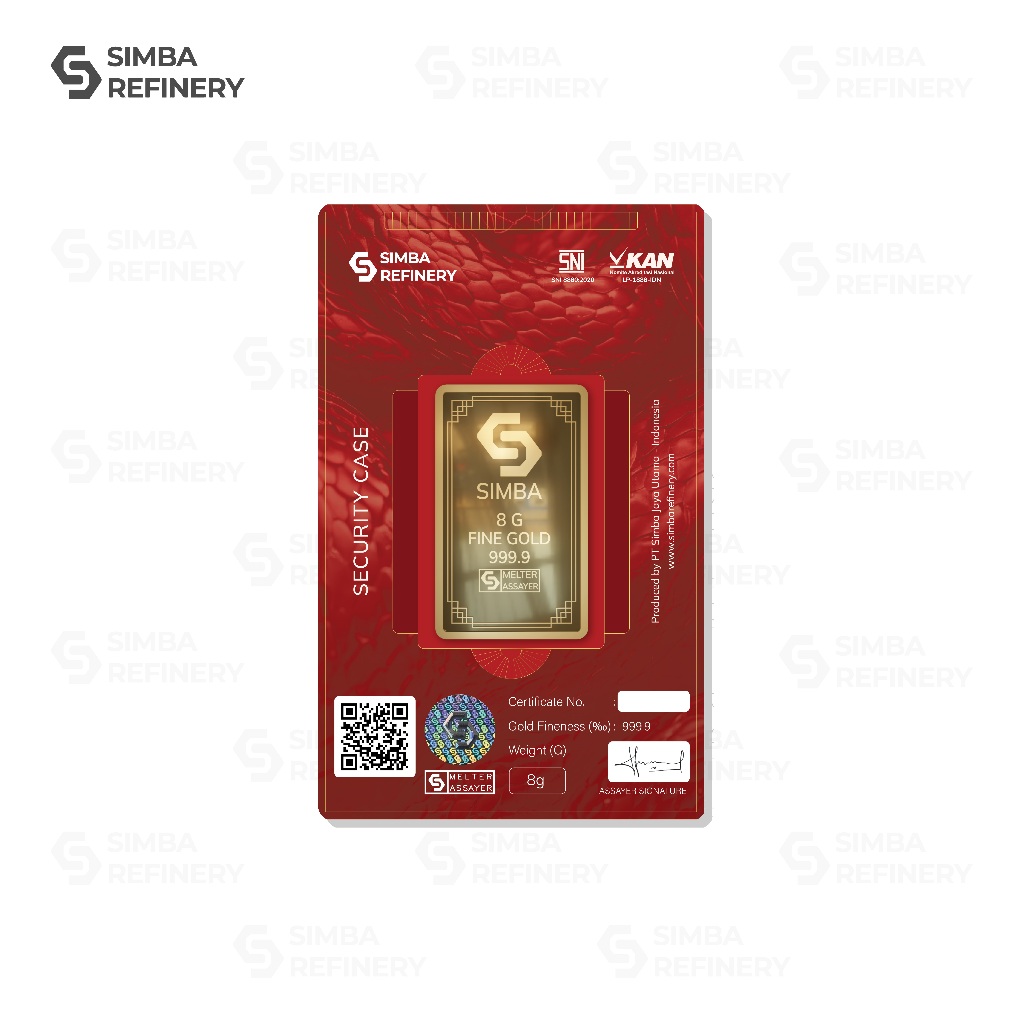 Jual Simba Refinery Logam Mulia 8 Gram Series Lunar New Year 2025 ...