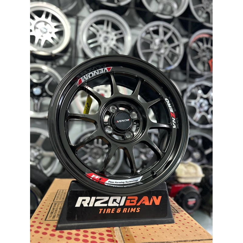 Jual velg venom zero r16 hyper black lebar 7 et38 kondisi baru | Shopee ...