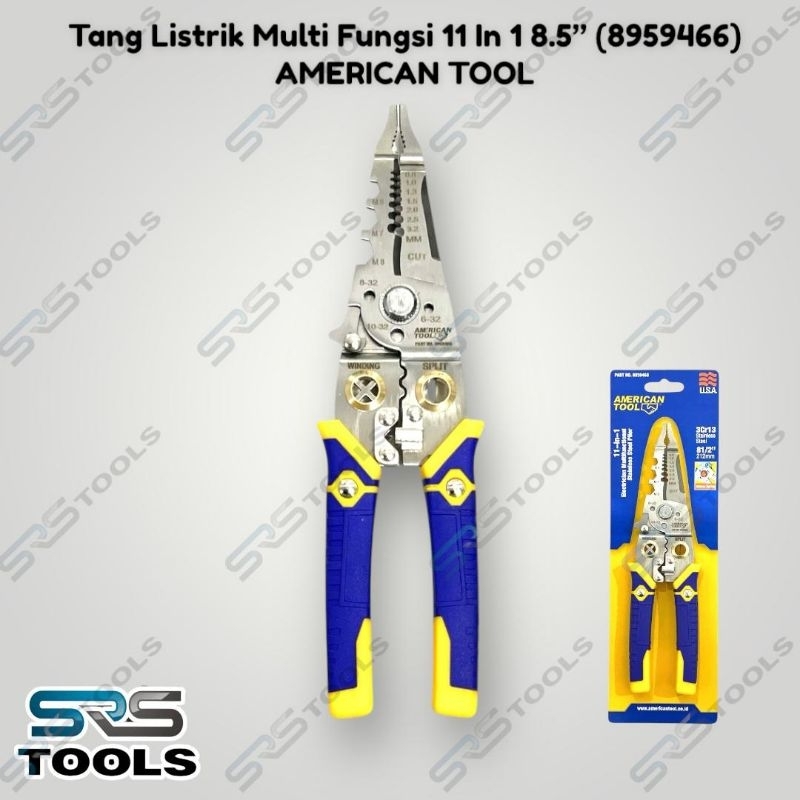 Jual AMERICAN TOOL 8959466 Tang Listrik Multifungsi 11 in 1 / Tang ...