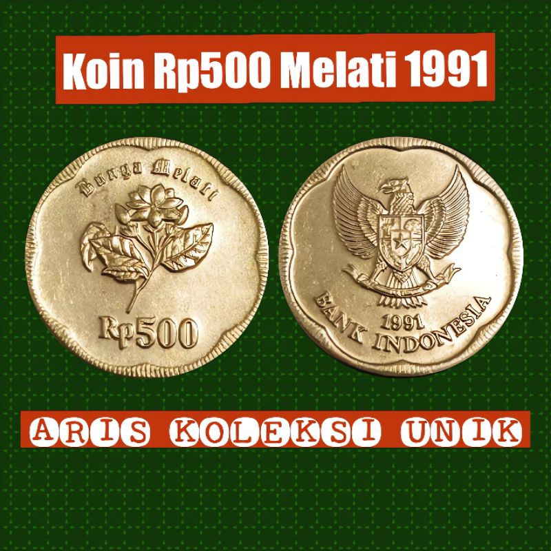 Jual koin Rp500 melati 1991 dan 1992 asli | Shopee Indonesia