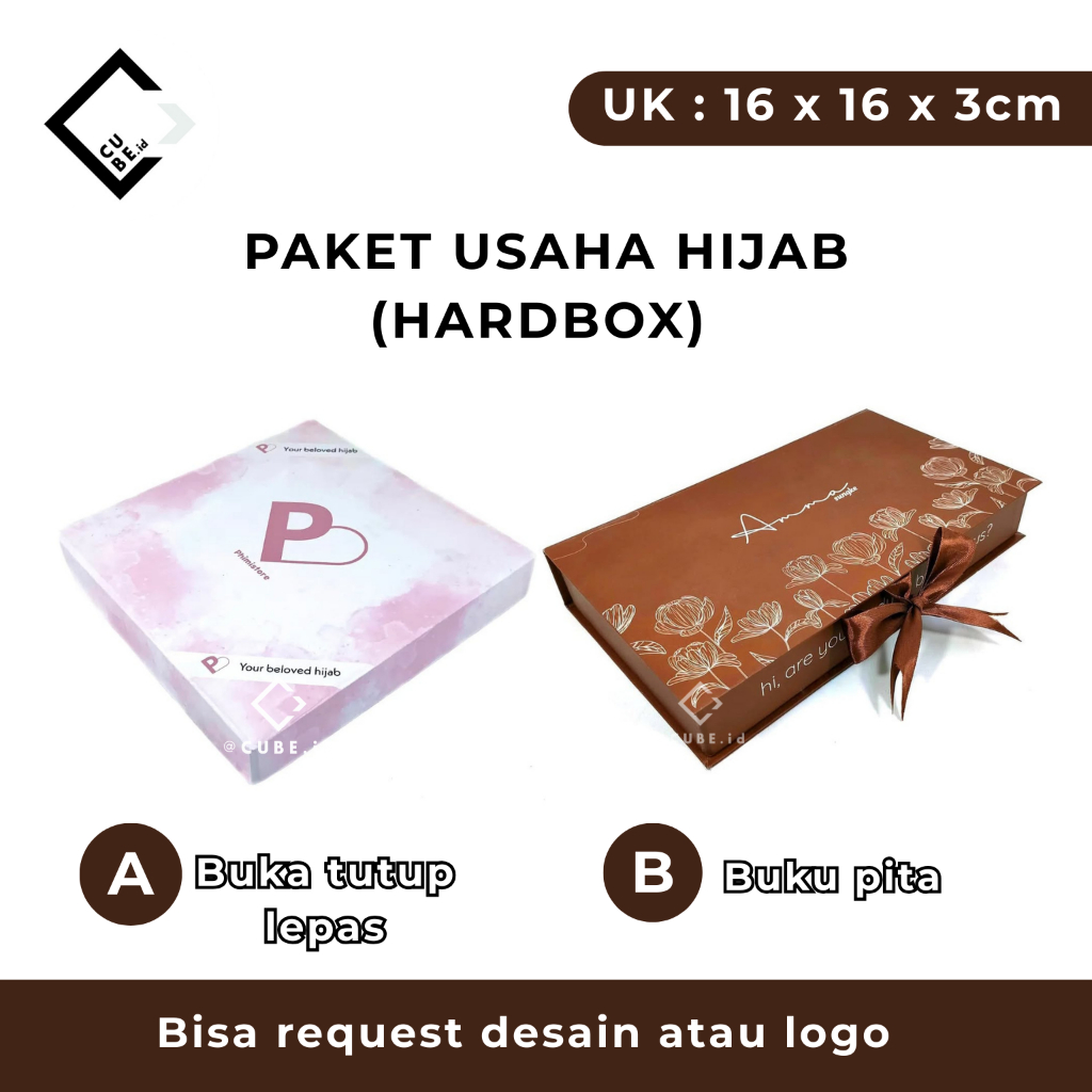 Jual PAKET USAHA BOX HIJAB / PACKAGING / HARD BOX / KOTAK HIJAB / BUKA ...