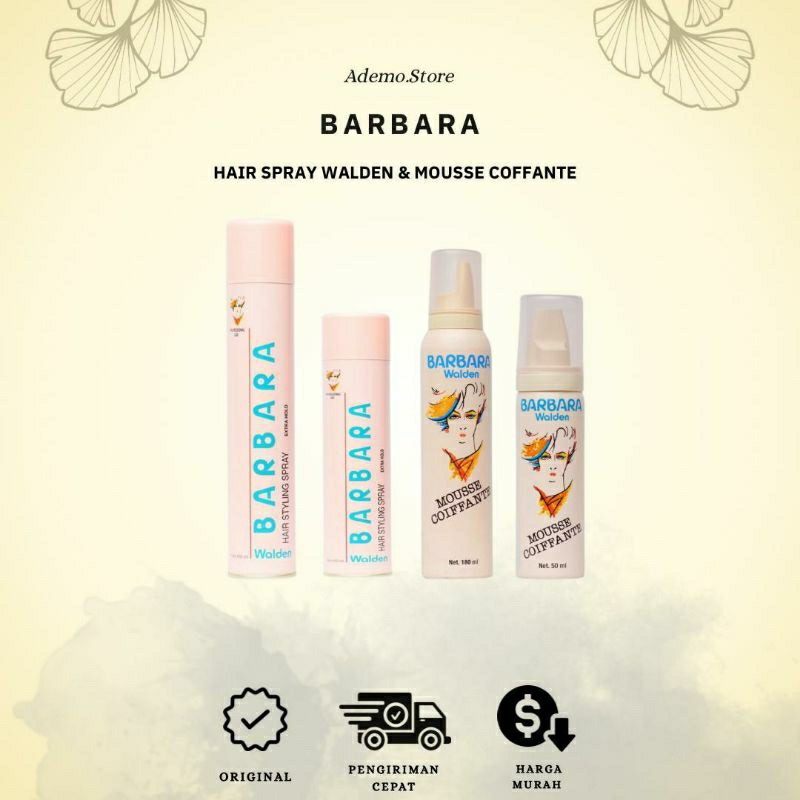 Jual Barbara Hair Spray Walden & Hair Foam | Shopee Indonesia