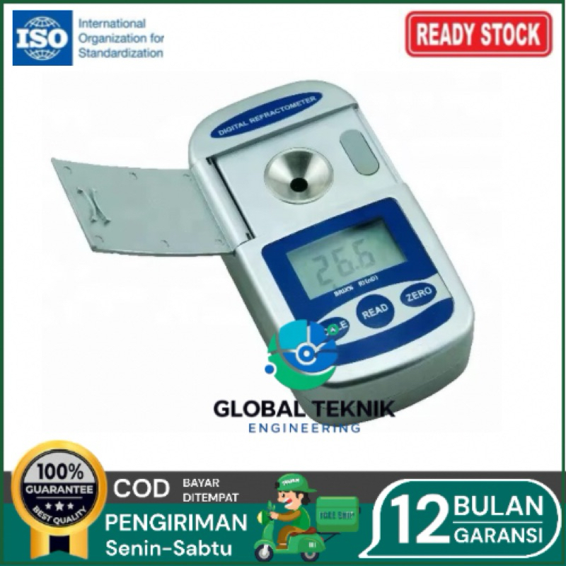 Jual Digital Brix Meter Laboratory Refractometer Brix and nD Range 0 ...