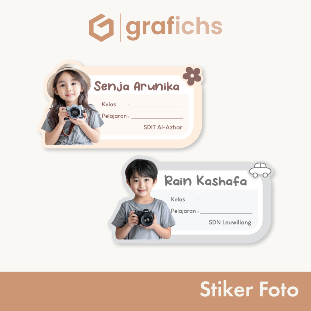 Jual [20 pcs] Stiker Foto GISF03 by Grafichs | Shopee Indonesia