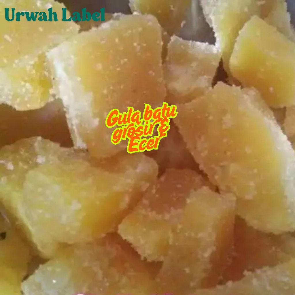 Jual Gula Batu Khas Cirebon//Gula Batu Kuning Isi -+1kg | Shopee Indonesia