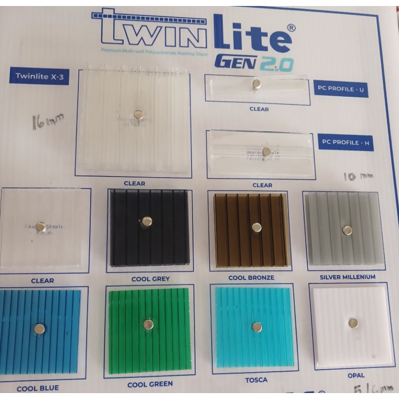 Jual Atap Polycarbonate Twinlite 6mm Gen2 flat/rol/Twinlite 6mm Gen2 ...