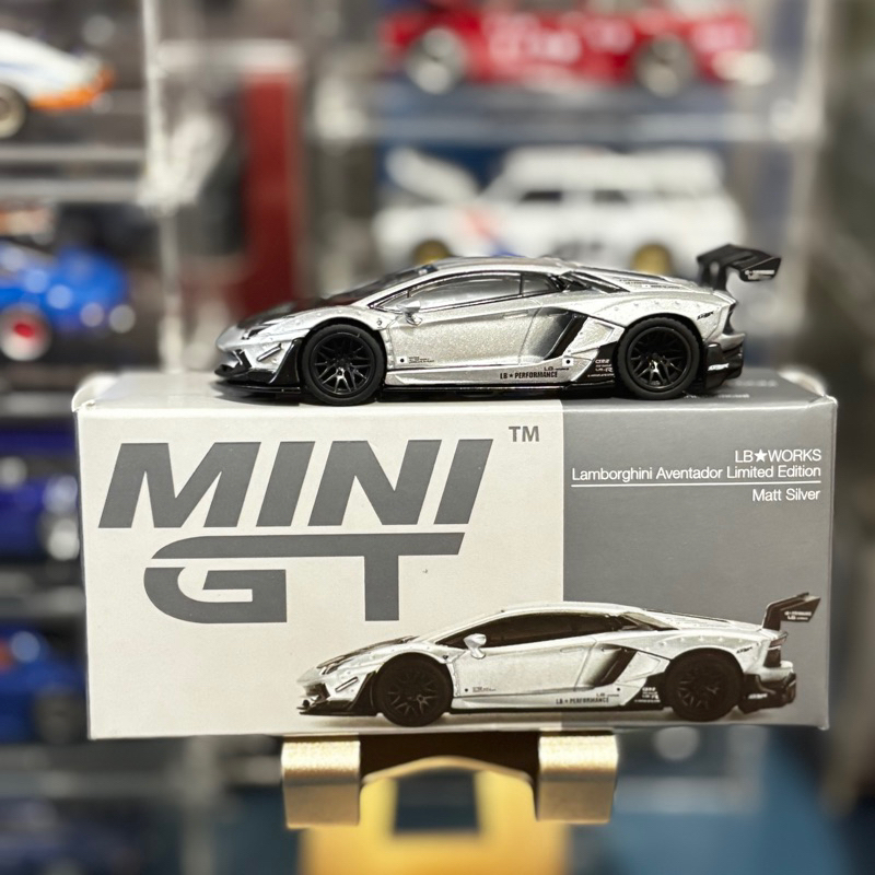 LBWK MINIGT ランボルギーニ Matt Silver Mini GT #449 // LB☆WORKS