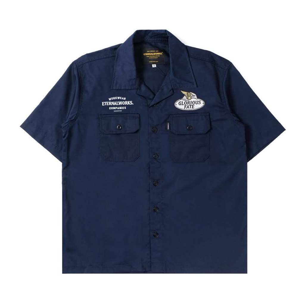 Jual ETERNALWORKS - Workshirt Stone Glorious Fate Navy | Shopee Indonesia