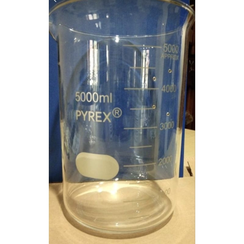 Jual beaker glass 2000 ml, 3000 ml, 5000 ml pyrex | Shopee Indonesia