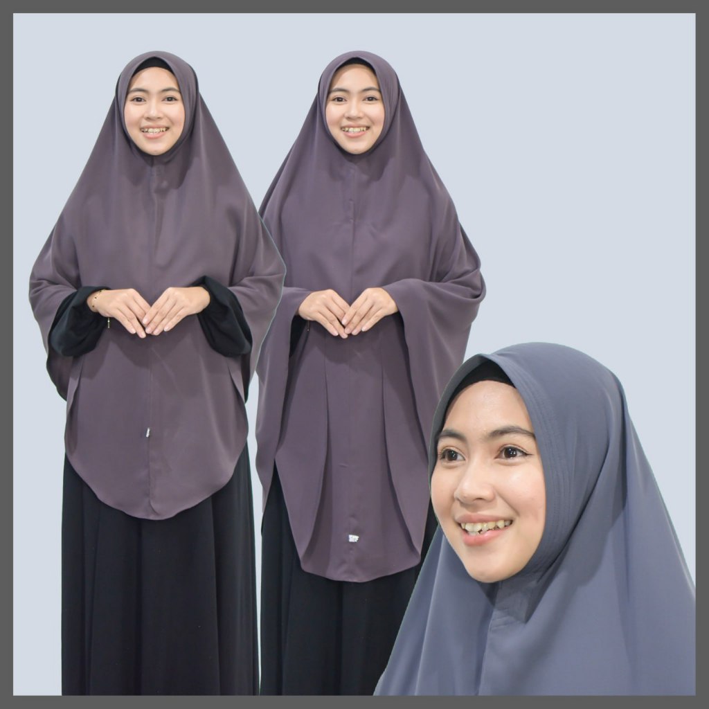 𝗛𝗶𝗷𝗮𝗯 𝗛𝗮𝘆𝘂𝗿𝗶 Bergo Non Pad Wolfis Jumbo Instan Syar'I Bergo Inaya