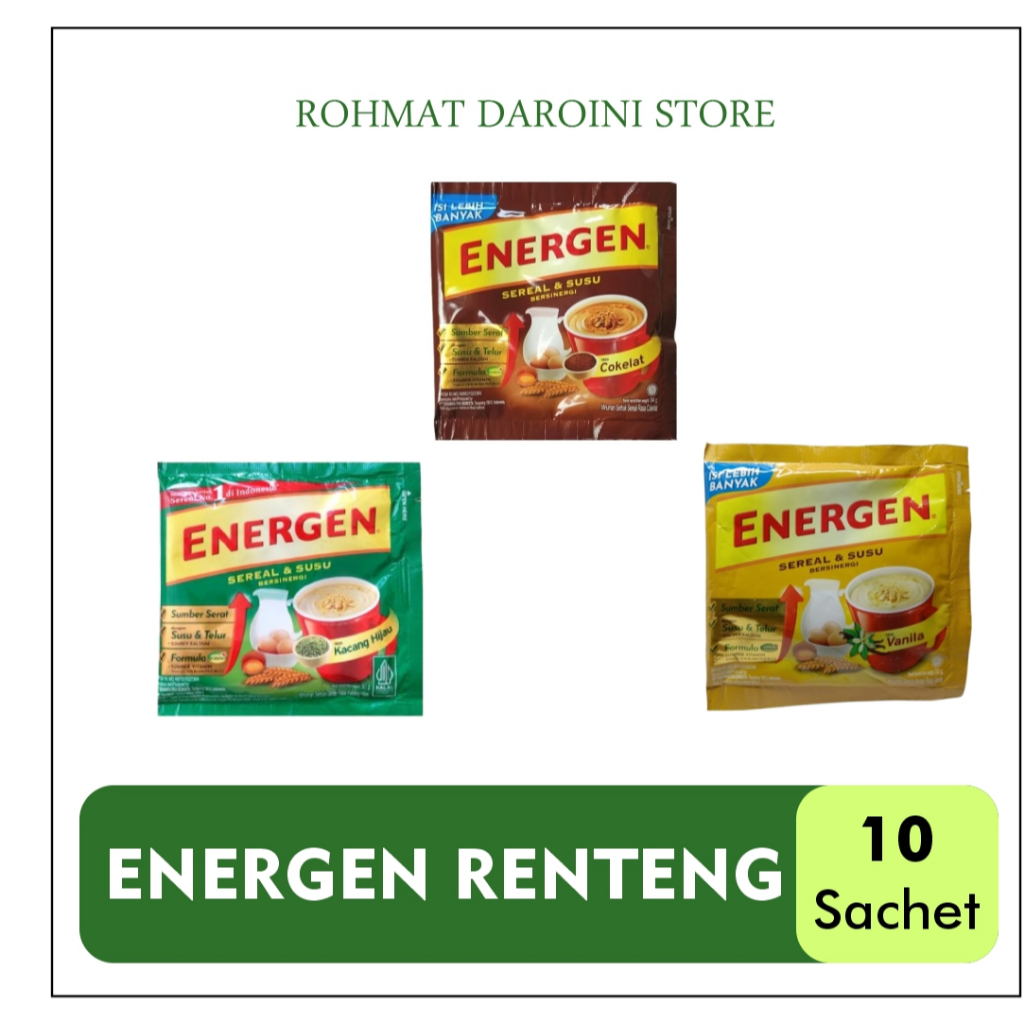 Jual [RENTENG] ENERGEN RENTENG ISI 10 SACHET | Shopee Indonesia