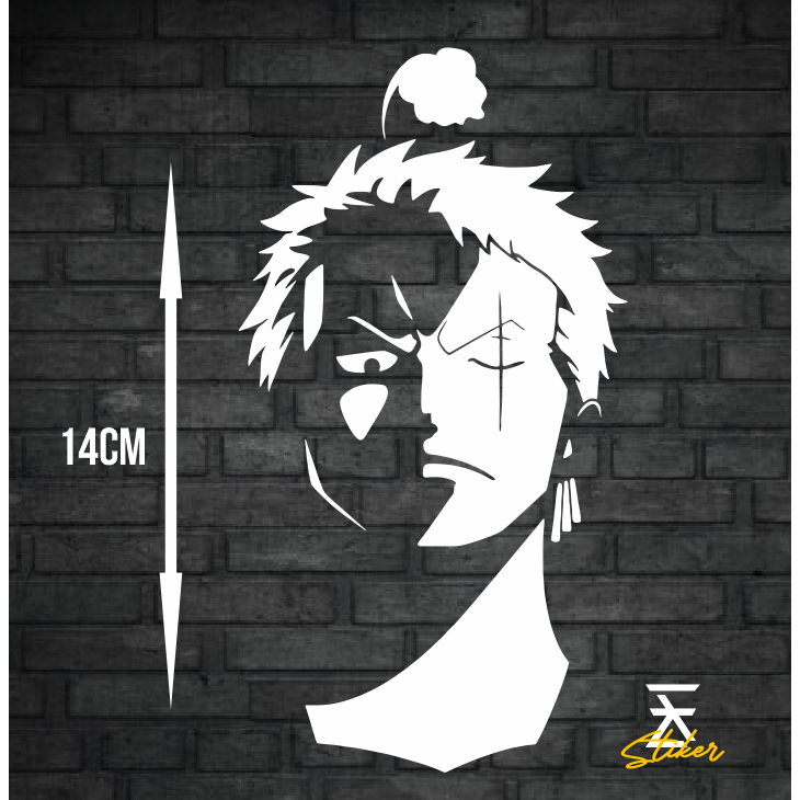 Jual STIKER ZORO ONE PIECE STICKER WAJAH ZORO ONE PIECE | Shopee Indonesia