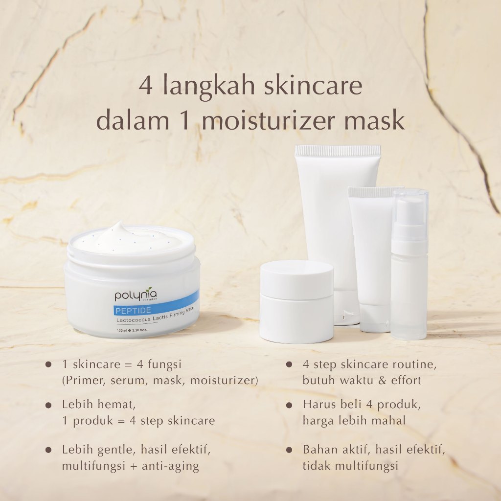 Jual POLYNIA | Peptide Lactococcus Lactis Firming Mask 100ML+ POLYNIA ...