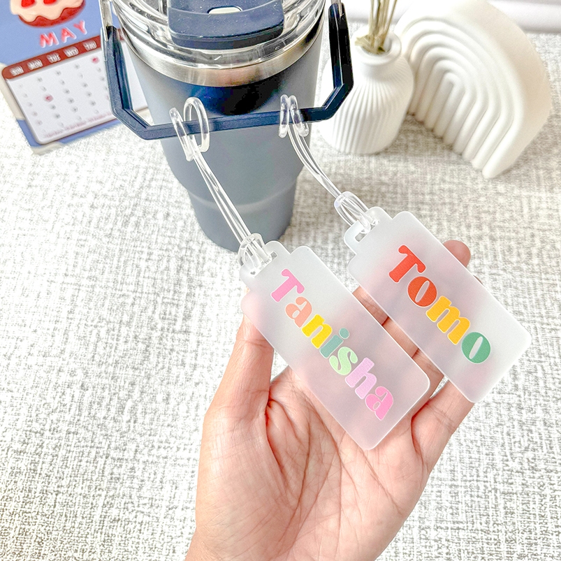 Jual LUGGAGE TAG AKRILIK FROST | BAGTAG FROSTED | BAG TAG | GANTUNGAN ...