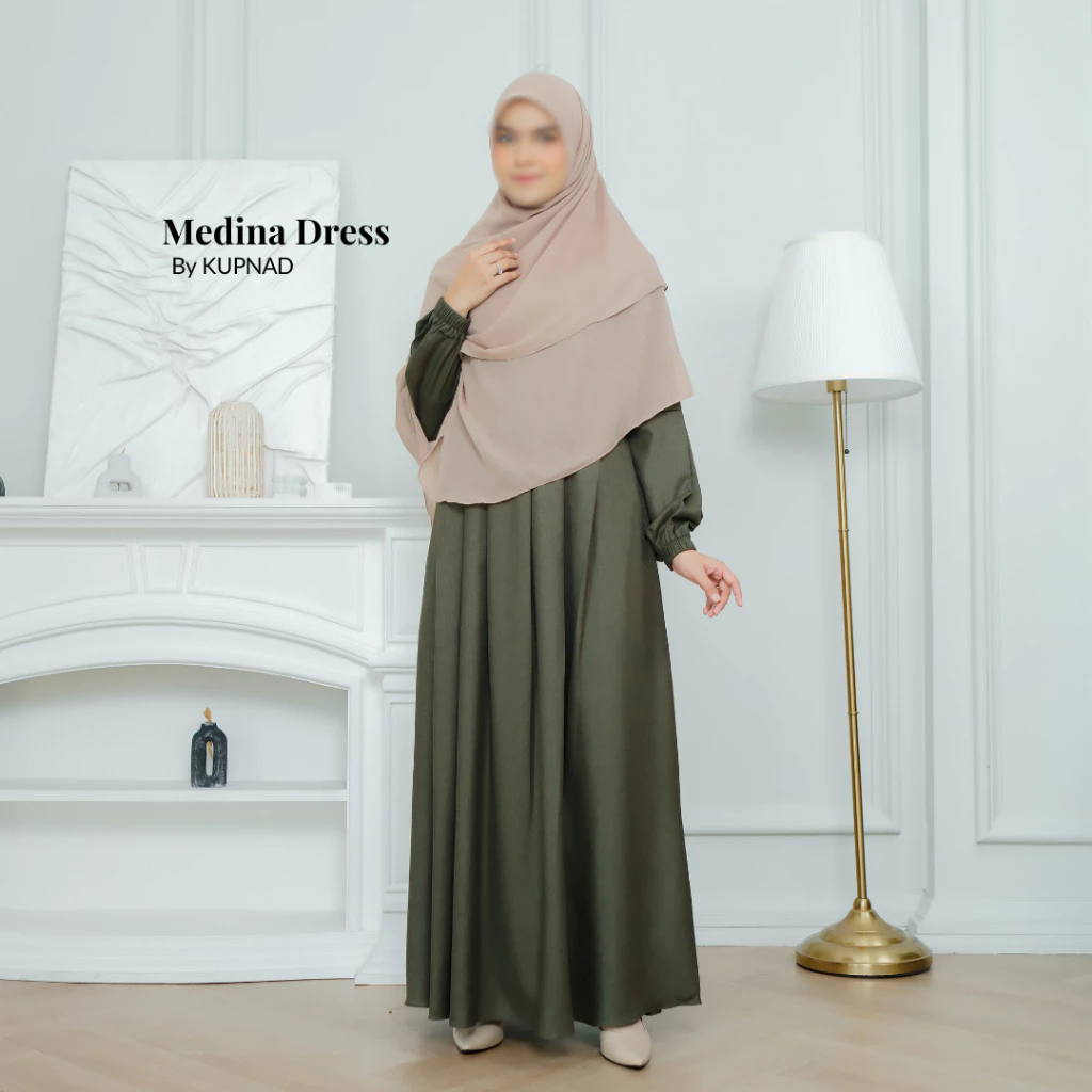 Medina Dress Katun Madinah tampilan depan