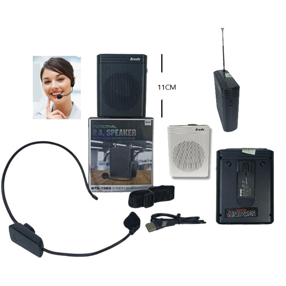 Jual Speaker Bluetooth Microphone Wearless Brodu BTS-1383 | Shopee ...