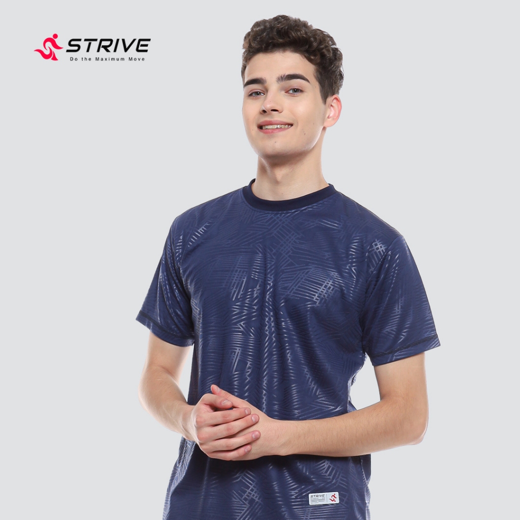 Jual STRIVE StriveGear Jersey Dry Fit Emboss Navy | Shopee Indonesia
