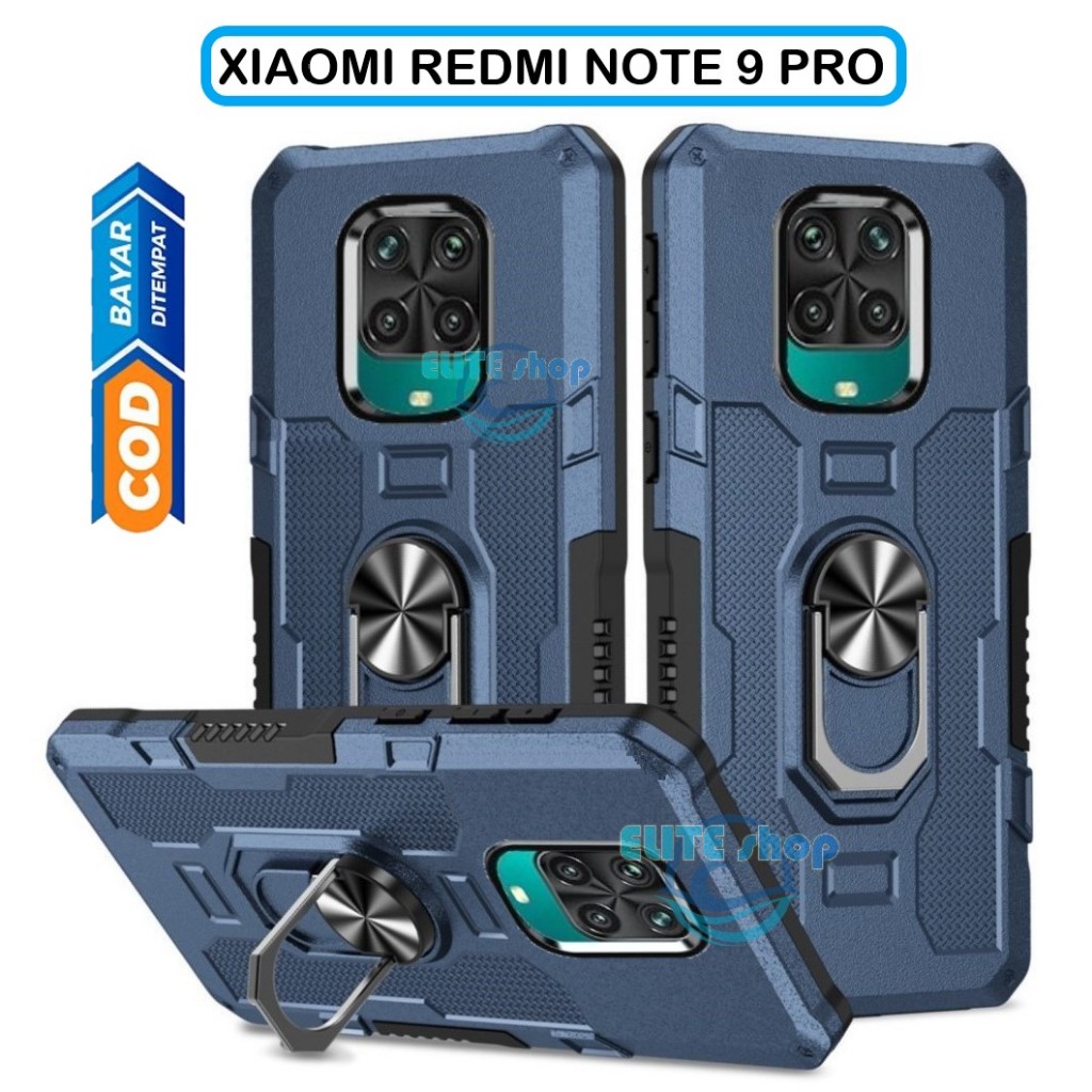 Jual Casing Hp Untuk XIAOMI REDMI NOTE 9 PRO Hard Case Ring Armor Robot ...