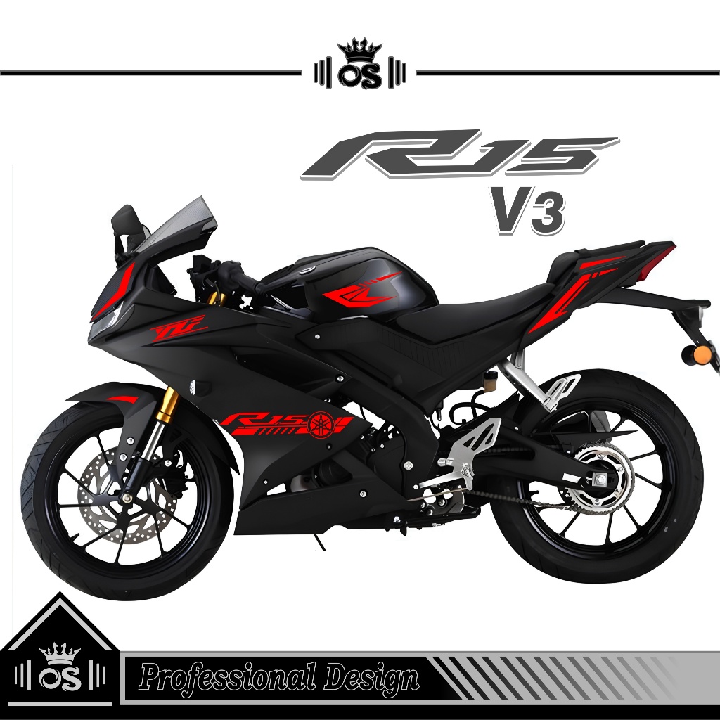 Jual CUTTING STICKER / STRIPING R15 V3 / MTF 16 / STRIPING R15 V3 ...