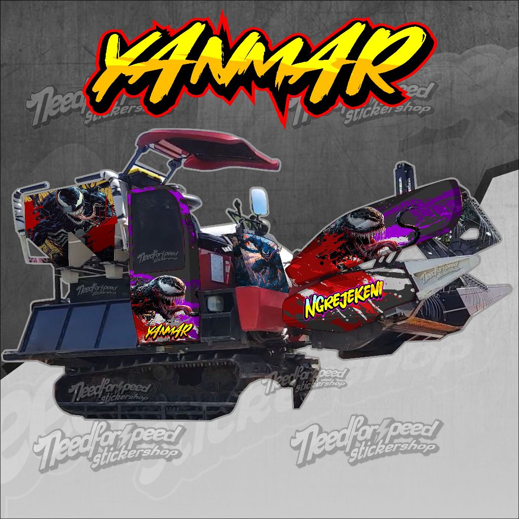 Jual STICKER DECAL COMBINE YANMAR FULL BODY CUSTOM | Shopee Indonesia
