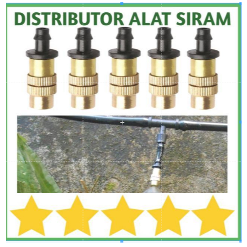 SPRINKLER SPRAYER KUNINGAN 7MM NOZZLE ADJUSTABLE SPRAY AIR TAMAN KEBUN