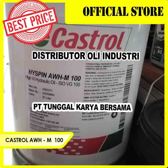 Jual CASTROL HYSPIN AWH-M 100 ( HYDRAULIC OIL ISO VG 100 ) | Shopee ...