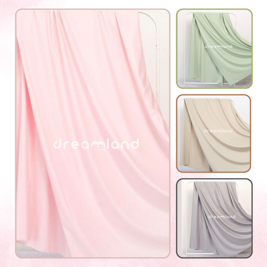 Jual Dreamland | Kain Ecer | Microsilk Collagen Fabric Polos TW ...