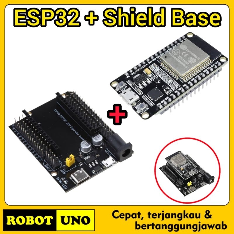 Jual ESP32 Wifi Bluetooth + Base Board CP2102 IoT ESP32 Wifi Bluetooth ...
