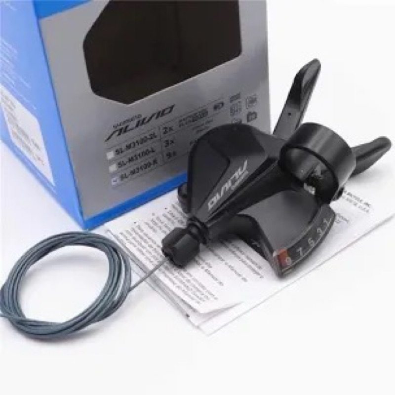 Levier De Vitesses Gauche SHIMANO Alivio SL-M3100-L – 3 Vitesses, Rapidfire Plus, Pour VTT