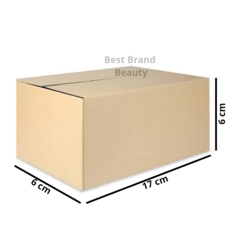 Jual Kardus Box Packing Polos 17cm x 6cm x 6cm - Dus Karton Baru [ Bisa ...