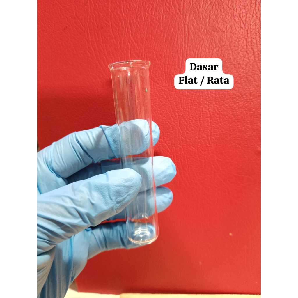 Jual Tabung reaksi bahan pyrex ukuran diameter 18mm panjang 100mm dasar ...