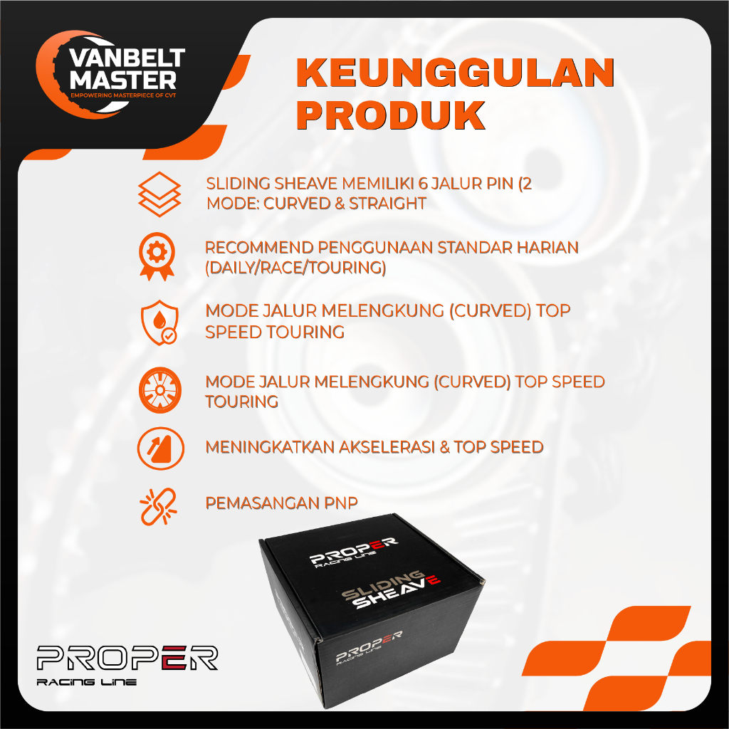 Jual Proper Pulley Pully Puli Belakang Only Vario 125 150 eSP Led K35 ...