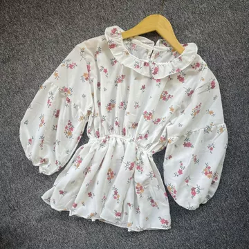 Flower Blouse Bunga Blouse Korean Style Vintage Baju Atasan Wanita