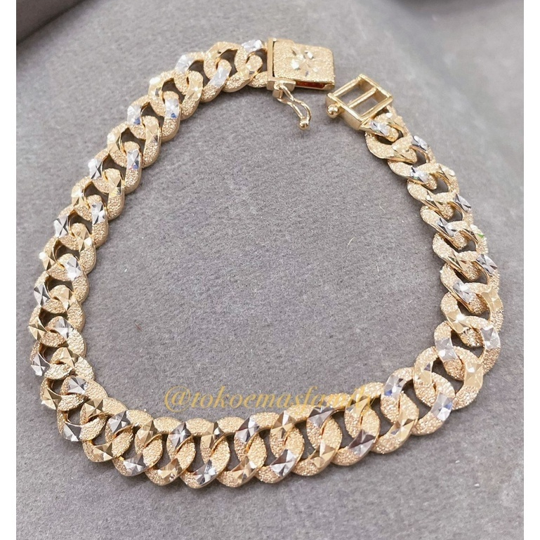 Gelang Emas Kadar 700 (16K) Model Rantai Berat 16 Gram an