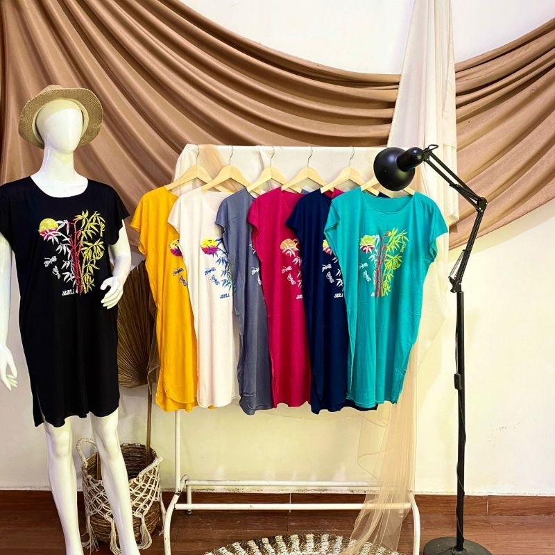Jual DASTER BAMBU POLOS MIDI || OLEH OLEH KHAS BALI || DRESS WANITA ...