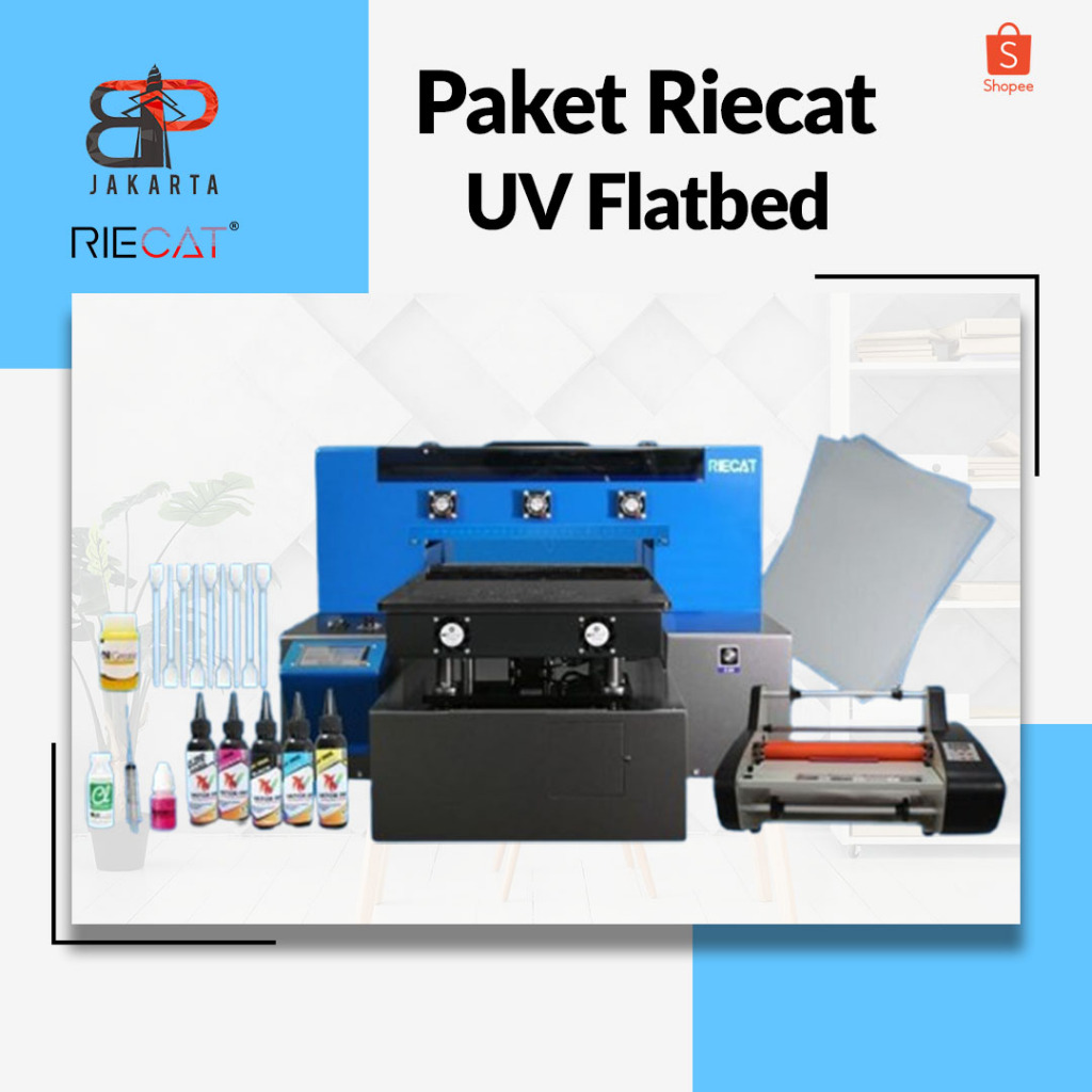 Jual PAKET PRINTER RIECAT UV FLATBED + LAMINASI | Shopee Indonesia