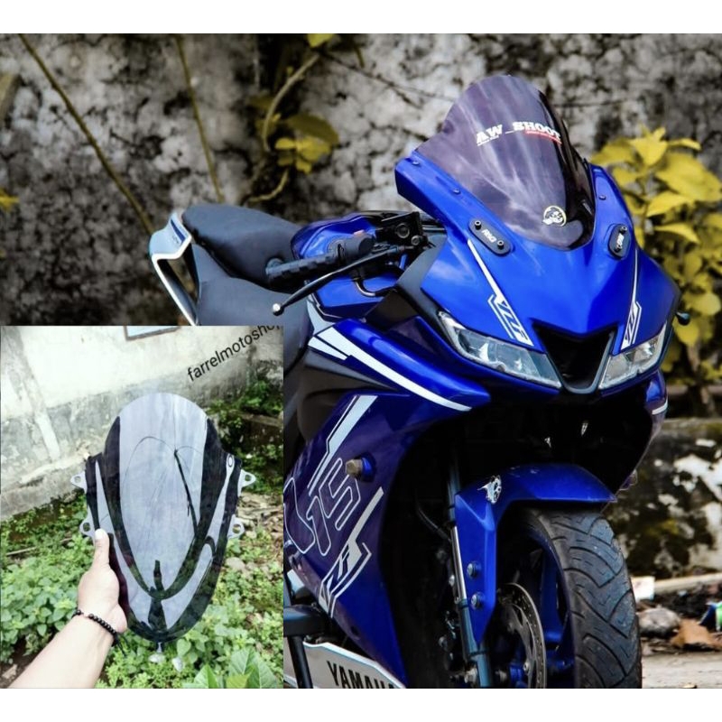 Jual VISOR JENONG YAMAHA R15 V3 WINDSHIELD MODEL JENONG GANTENG ...