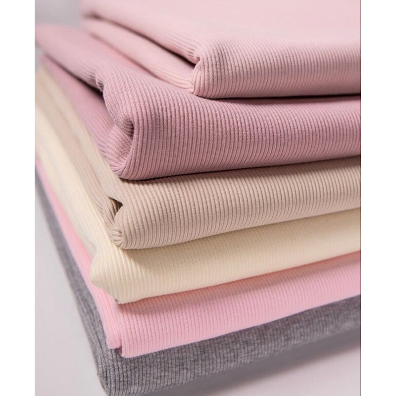 Jual KAIN RIB KNIT KATUN PREMIUM | Shopee Indonesia