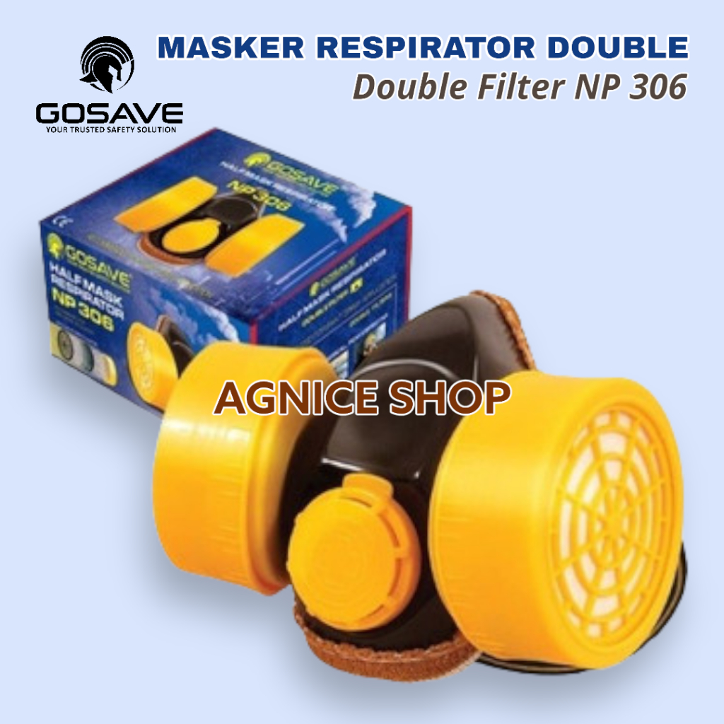 Jual Masker Respirator NP 306 Double Filter RC 203 Anti Asap. Debu dan ...