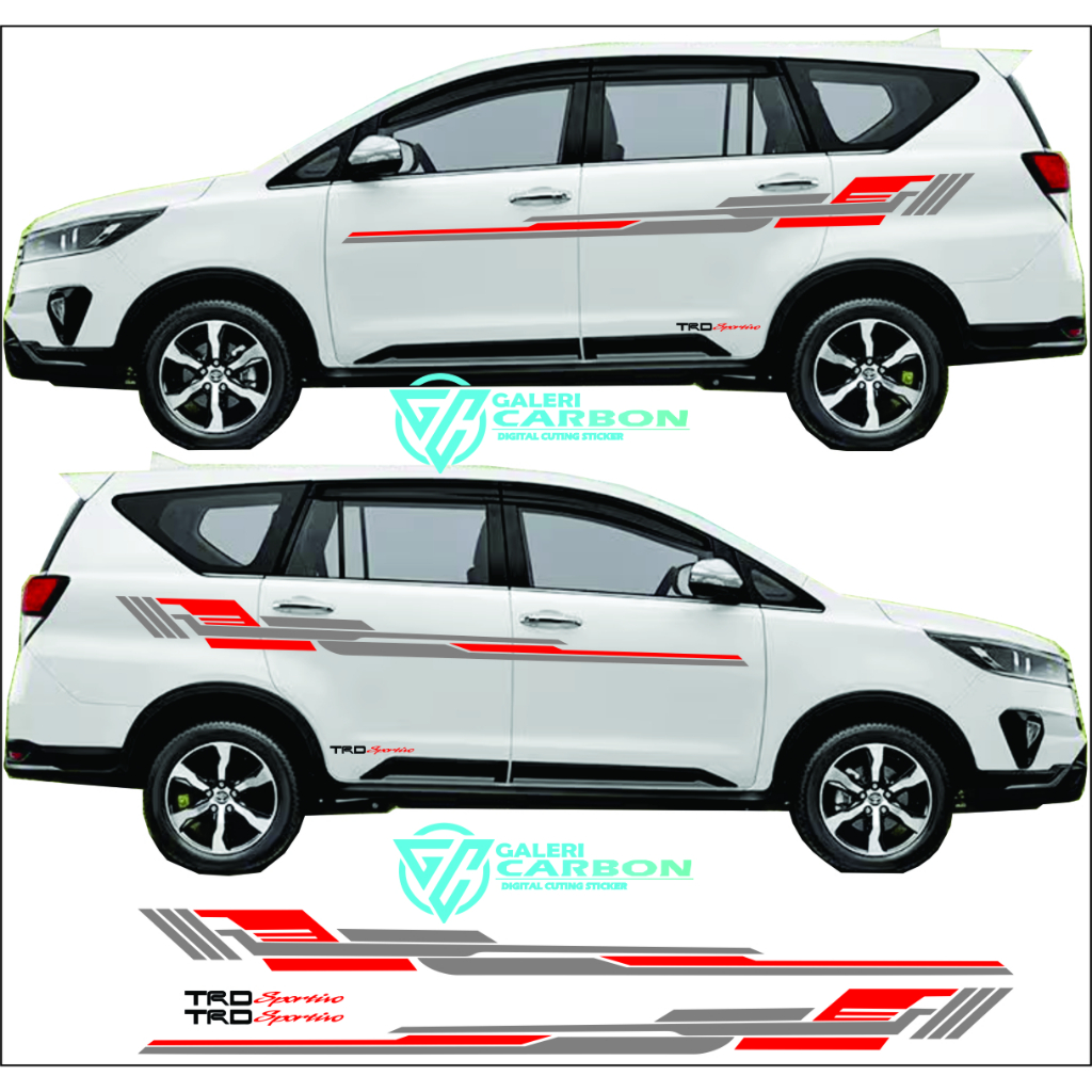 Jual PROMO Sticker Cutting 1SET list variasi Sticker Toyota INNOVA ...