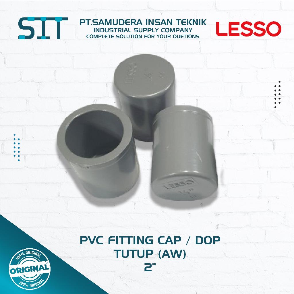 Jual Dop PVC AW 2 inch Lesso Fitting Cap PVC Tutup Pipa Sambungan Pipa ...