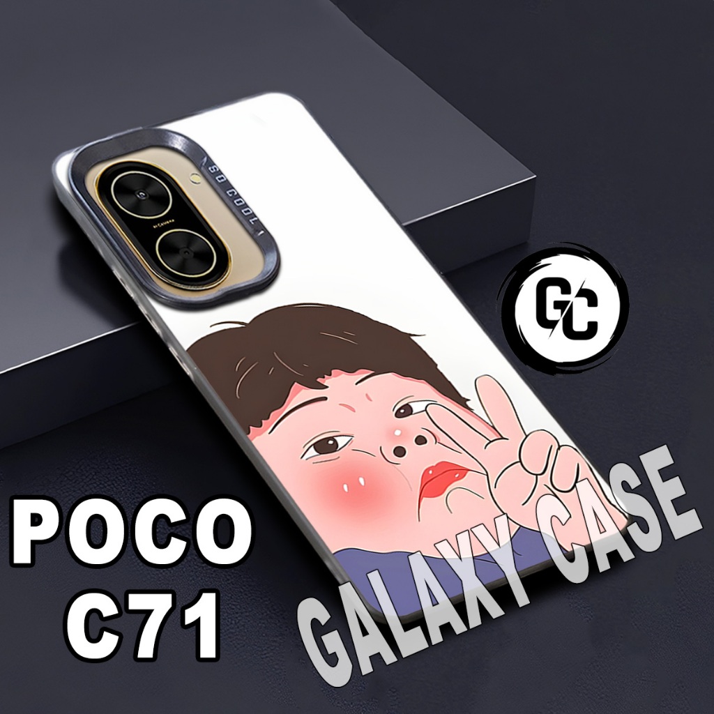 Jual Case Hp POCO C71/GC20/Motif LUCU/softcase POCO C71/casing imd ...