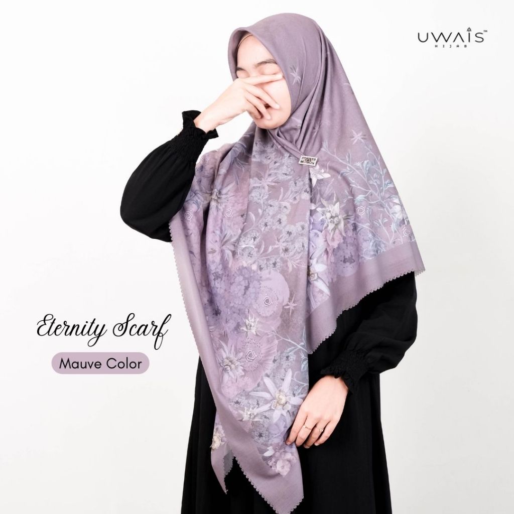 Eternity Hijab Scarf Kerudung Segi Empat Motif Jilbab Dewasa Pashmina Bahan Voal Premium