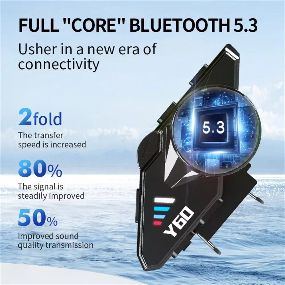 Jual Intercom Y60 Headset Helm Bluetooth 5.3 Helmet Motorcycle ...