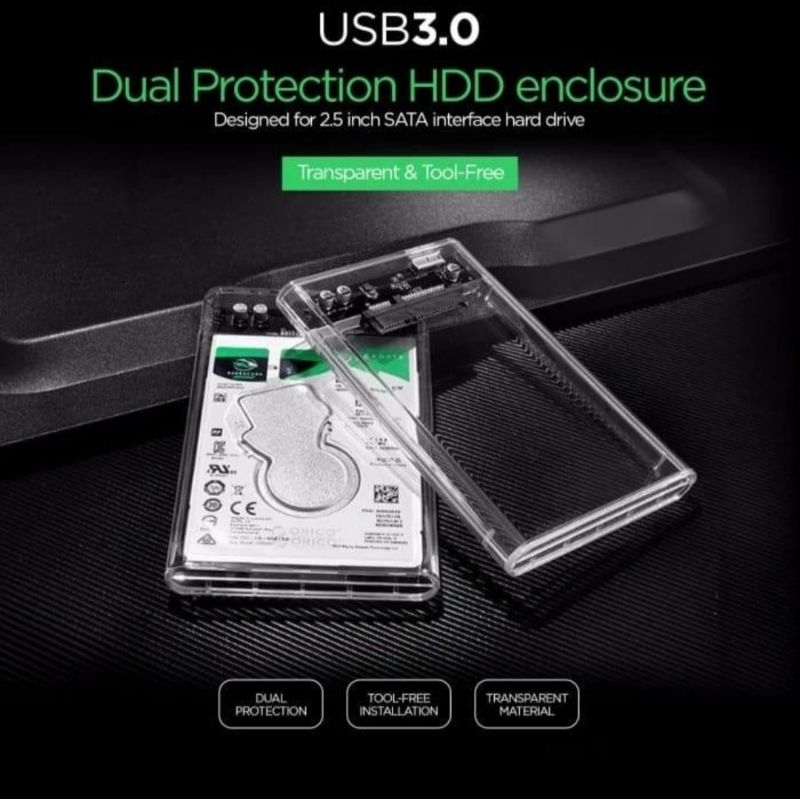 Jual Casing Harddisk Laptop Voxy H301 Transparan Eksternal 2.5