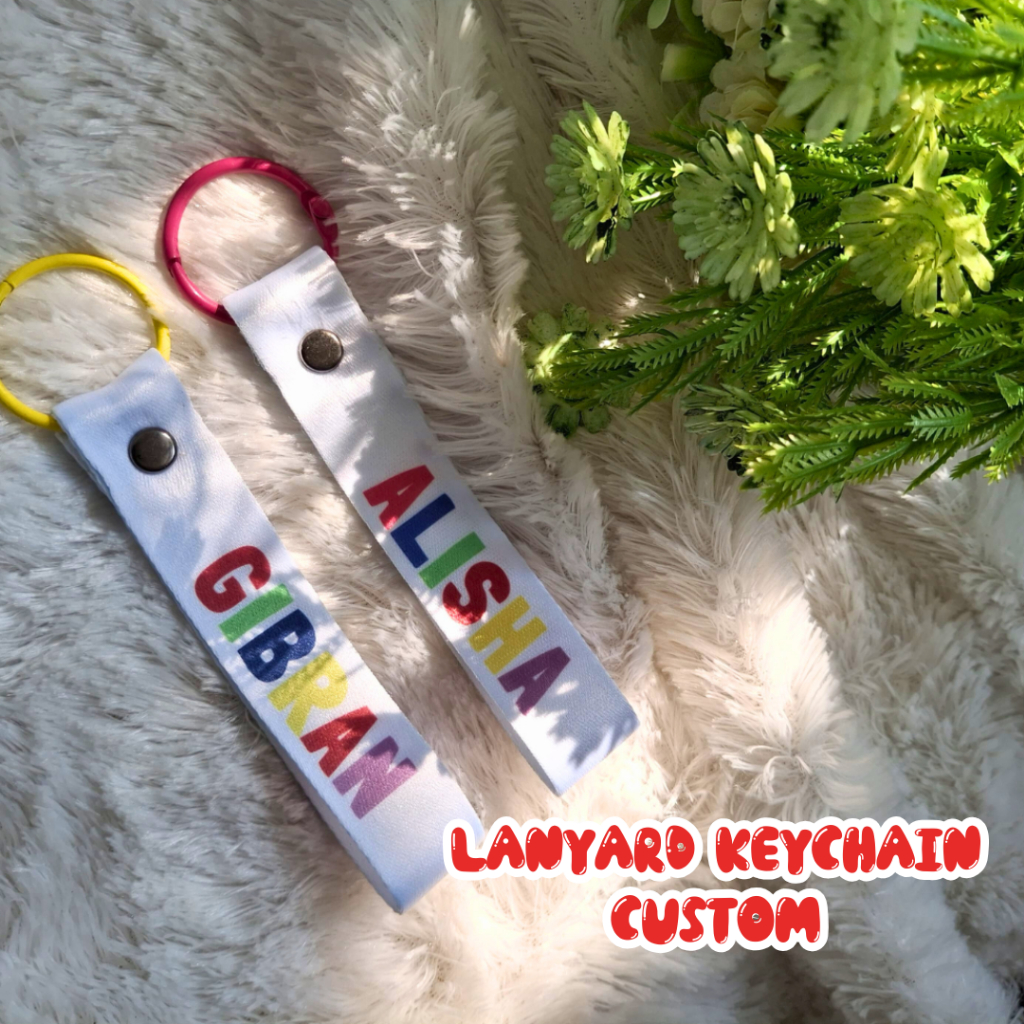 Jual Gantungan Tas Custom / Lanyard Keychain Custom/ Gantungan Kunci ...