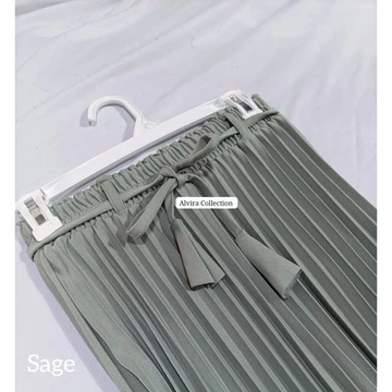 Rok Plisket Premium Wanita Khosibo Crepe Mayung Panjang