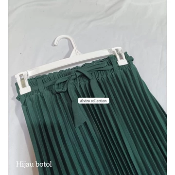 Rok Plisket Premium Wanita Khosibo Crepe Mayung Panjang